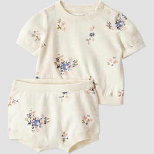 Little Planet by Carter's Organic Baby Girls' Sweater Set - 1 of 4