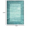 Lahome Loop Border Gradient Style Short Pile Velvet Rectangular Indoor Area Rug - 3 of 4