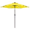 Sonkuki 7.5 ft Outdoor LED Solar Lighted Patio Market Umbrella w/ Push Button Tilt - 2 of 4