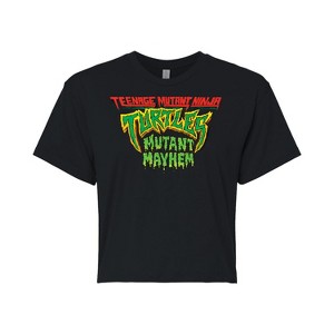 Women's - Teenage Mutant Ninja Turtles - Movie Logo Cropped Graphic T-Shirt - 1 of 4