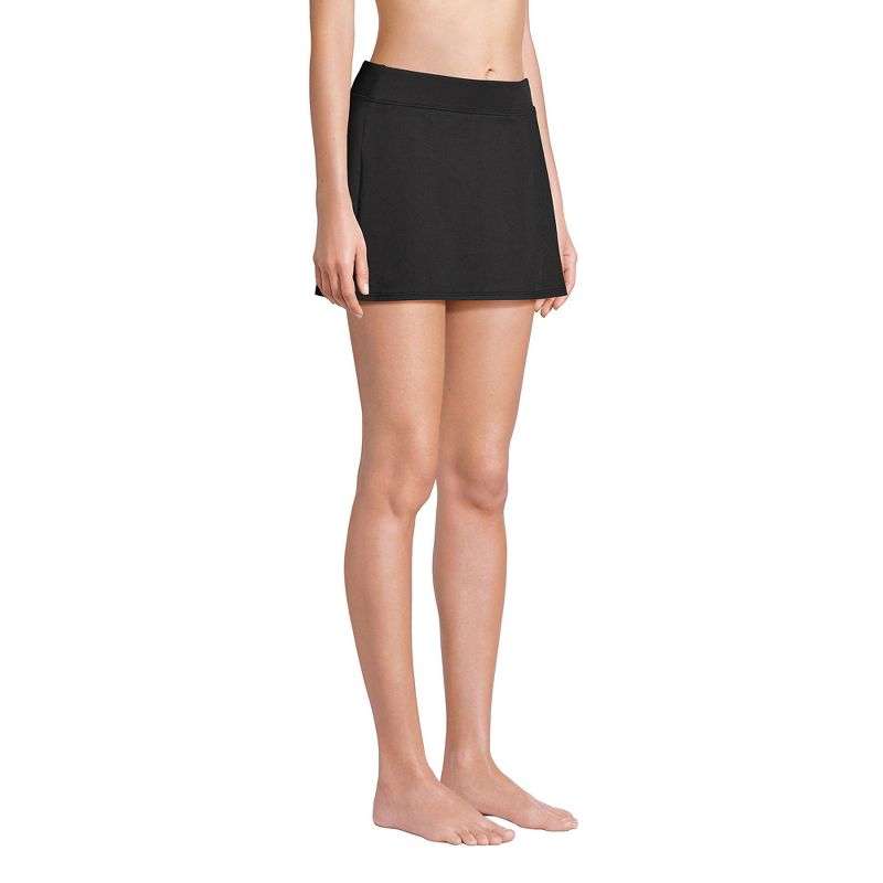 Lands' End Women's Long Chlorine Resistant Tummy Control Swim Skirt Swim Bottoms, 5 of 6