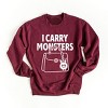 Simply Sage Market I Carry Monsters Purse Sweatshirt - 2 of 4