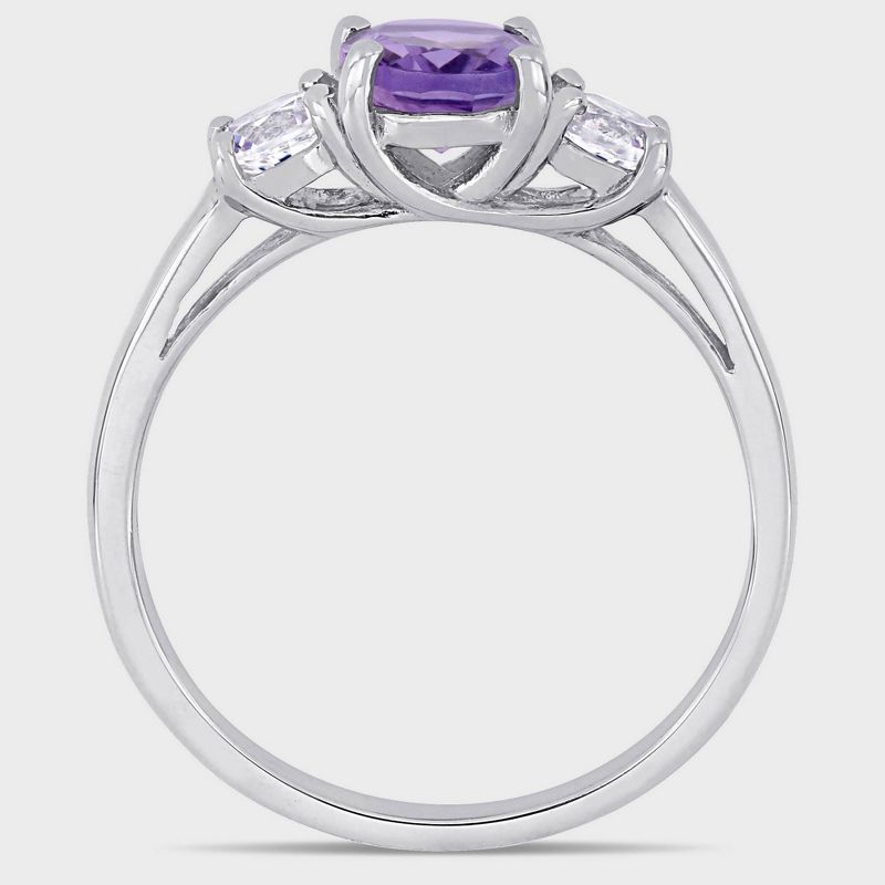Allura Amethyst & Created White Sapphire Ring, 4 of 5