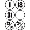 Teacher Created Resources® Black & White Calendar Days, 36 Per Pack, 6 Packs - 2 of 3