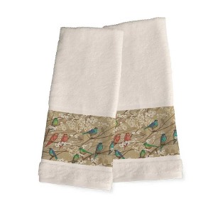 Laural Home Birds and Blossom 16"W x 29"L Hand Towel Set - 1 of 1