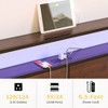 WOWLIVE Queen/Full/King Size Bed Frame with 4 Drawers, Modern bed with LED Light and Charging Station, Storage Headboard, HB00 - 3 of 4