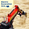 Ride On Excavator for Kids, 4WD Electric Excavator Toy, 12V Battery Powered Construction Truck Digger with Remote Control - 2 of 4