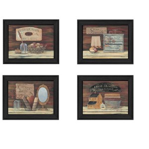 Gulches 4-Piece Vignette By Pam Britton, Printed Wall Art, Ready To Hang Framed Poster, Black Frame - 1 of 4