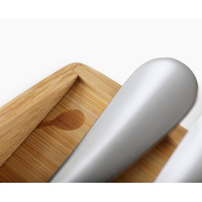 Large Bamboo Cutlery Drawer Organizer with 8 Compartments