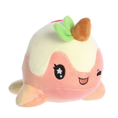 Aurora Small Peach Nomwhal Tasty Peach Enchanting Stuffed Animal Pink 7"