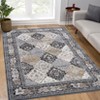 Large Area Rug 8x10 Machine Washable Rug Vintage Oriental Rug for Living Room Ultra Thin Accent Rug Low Pile Throw Rug Indoor for Bedroom,Brown - 2 of 4