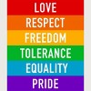 Adult Design By Humans Pride Rights Motto By PINHEAD66 T-Shirt - 2 of 2