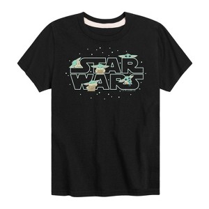 Boys' - The Mandalorian - Grogu Star Wars Short Sleeve Graphic T-Shirt - 1 of 4