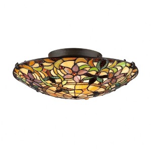 Quoizel Lighting Kami 2 - Light Semi-Flush Mount in  Vintage Bronze - 1 of 4