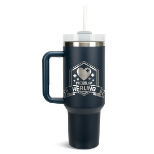 100 North Potion Of Healing Video Gamer Wrap-Around 40 Oz. Stainless Steel Water Bottle Coffee Mug, Spill & Leak Resistant, Travel Tumbler with - 1 of 4
