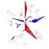Junior's Design By Humans American Flag Nautical Star - Grunge By Mel00 T-Shirt - 2 of 3