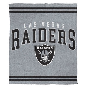 NFL Las Vegas Raiders Vintage Arch Cozy Knit Throw Blanket - 1 of 1