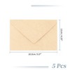 Unique Bargains Invitation Envelopes for Greeting Cards Wedding Birthday Christma 5 Pcs - 2 of 4