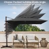 Pellebant 12 x 9 ft Outdoor Shade Parasol Patio Offset Cantilever Umbrella - 4 of 4
