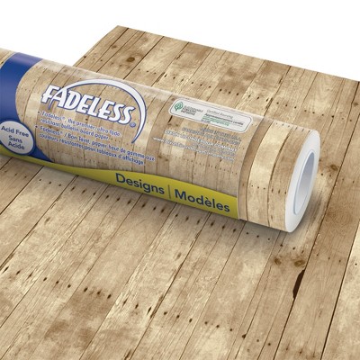 Fadeless Designs Paper Roll, Weathered Wood, 48 Inches x 50 Feet