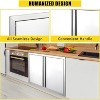 36" x 24" BBQ Access Double Door Outdoor Kitchen Island Stainless Steel Cabinet - 4 of 4