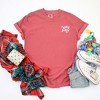 Simply Sage Market Women's Embroidered Whimsical Holly Jolly Stars Short Sleeve Garment Dyed Tee - 3 of 4