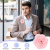 Unique Bargains Silk Alloy Camellia Flower Brooch Lapel Pin for Men Women Suit 2 x 1.3 inch 1 Pc - 4 of 4