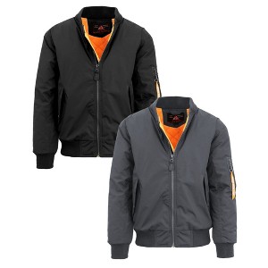 Spire By Galaxy Men's Heavyweight MA-1 Bomber Flight Jacket-2 Pack - 1 of 3
