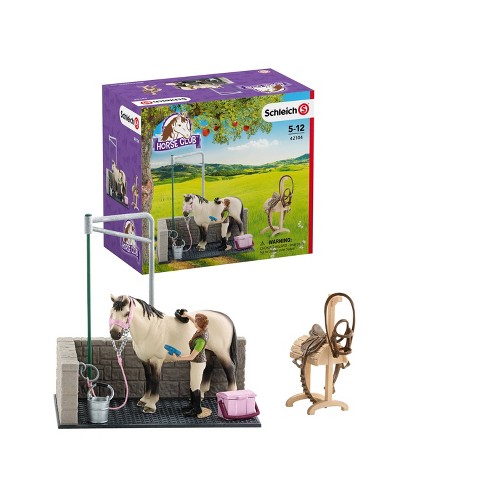 Kids Horse Stable Barn Wash Stall Play Set Breyer Pretend Animal Gift Toy New 