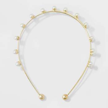 Pearl Covered Headband - A New Day™ White : Target