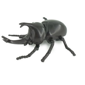 Collectible Wildlife Gifts | Beetle, Rhinoceros, Horned Stag Beetle, Dynastinae, Rubber Insect, Toy,  Realistic  Model, Gift,   5"   ABC17 B263 - 1 of 4