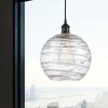 Athens Deco Swirl - 1 Light Mini Pendant In Industrial Style-12.75 Inches Tall and 10 Inches Wide - 2 of 2