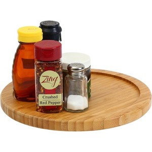 YBM HOME Bamboo Lazy Susan Single Turntable, Pack of 6 - 1 of 3