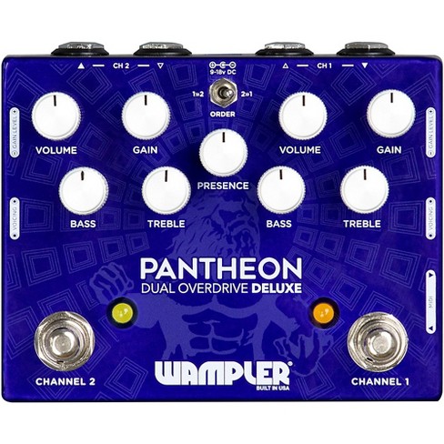 Wampler Pantheon Deluxe Dual Overdrive Effects Pedal Blue : Target