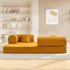 Corduroy Modular Floor Couch with Pillow, Reversible Floor Sofa Bed for for Living Room Bedroom, Comfy Modern Sofa Convertible Folding Couches - 4 of 4