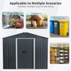 CAVINAS Outdoor Storage Shed Weatherproof Garden Shed with Sliding Door and Apex Roof - 4 of 4