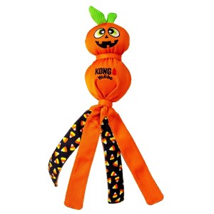 KONG Halloween Wubba Ballistic Jack-O-Lantern Dog Ball Toy - 1 of 4