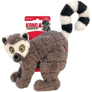 KONG Scampers Wildlife Plush Dog Toy with Low Tone Squeaker (Lemur) - 1 of 1