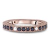 Pompeii3 14k Pink Rose Gold 7/8ct Black & White Diamond Wedding Ring - 2 of 4