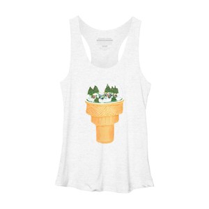 Women's Design By Humans Sno-Cone By BullShirtCo Racerback Tank Top - 1 of 3