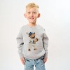 The Juniper Shop Watercolor Baseball Bear Youth Sweatshirt - 2 of 4