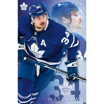 Trends International NHL Toronto Maple Leafs - Mitch Marner 22 Wall Poster,  14.725 x 22.375, Black Framed Version