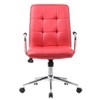 Modern Office Chair with Chrome Arms Red - Boss Office Products - image 3 of 4