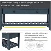 Rustic Wood Entryway Bench with Shoe Rack & 2 Drawers - Multi-Functional Storage Bench  for Hallway, Bedroom, Living Room - 3 of 4