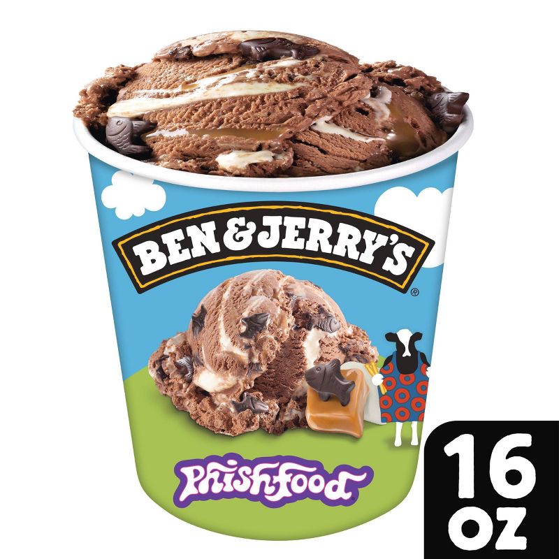 Ben &#38; Jerry&#39;s Phish Food Chocolate Ice Cream - 16oz, 1 of 11