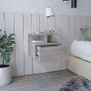 NicBex Wall-Mounted Nightstand with Sliding Drawer and Open Storage Bedside Table End Table for Bedroom, Living Room, Office - 2 of 4