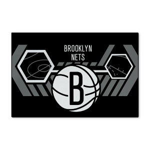 NBA Brooklyn Nets Agile Washable Rug 20 x 32 Inches - 1 of 4