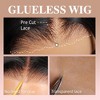 Jessie's Wig 24 Inch Body Wave Human Hair Glueless Wig 5x5 Pre Cut Lace Upgraded Black 1 Pc/Pack - 4 of 4