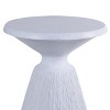 MOEPISY Modern Small Round Side Table for Outside, Tree Stump Garden Stool Drum Table indoor and Outdoor - 4 of 4