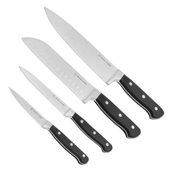 Dura Living 3 Piece Printed Kitchen Knife Set With Blade Guards, Multi  Color : Target